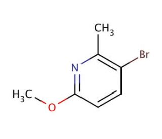 3-Bromo-6-methoxy-2-methyl-pyridine (CAS 126717-59-7) - chemical structure image