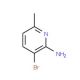 3-Bromo-6-methylpyridin-2-amine (CAS 126325-46-0) - chemical structure image