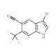 3-Bromo-6-(trifluoromethyl)-1H-indole-5-carbonitrile - chemical structure image