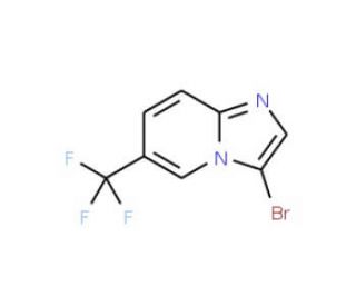 3-Bromo-6-(trifluoromethyl)imidazo[1,2-a]pyridine (CAS 1146615-86-2) - chemical structure image