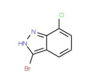 3-Bromo-7-chloro-1H-indazole (CAS 885521-96-0) - chemical structure image