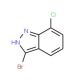 3-Bromo-7-chloro-1H-indazole (CAS 885521-96-0) - chemical structure image