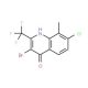 3-Bromo-7-chloro-8-methyl-2-(trifluoromethyl)quinolin-4-ol (CAS 59108-22-4) - chemical structure image