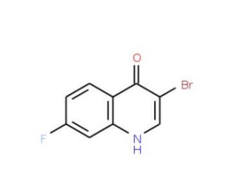 3-Bromo-7-fluoro-4-hydroxyquinoline (CAS 1065087-80-0) - chemical structure image