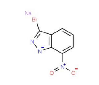 3-Bromo-7-nitroindazole sodium salt - chemical structure image