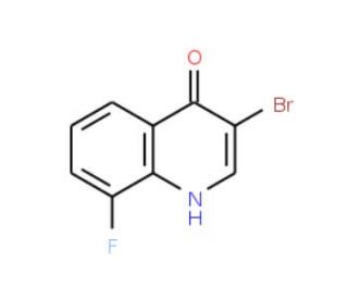 3-Bromo-8-fluoro-4-hydroxyquinoline (CAS 1065087-83-3) - chemical structure image