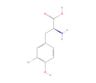 3-Bromo-L-tyrosine - chemical structure image