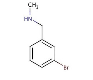 3-Bromo-N-methylbenzylamine (CAS 67344-77-8) - chemical structure image