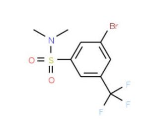 3-Bromo-N,N-dimethyl-5-(trifluoromethyl)benzenesulphonamide (CAS 951884-65-4) - chemical structure image