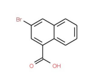 3-Bromo-naphthalene-1-carboxylic acid (CAS 16726-66-2) - chemical structure image