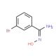 3-bromo-N′-hydroxybenzenecarboximidamide (CAS 173406-70-7) - chemical structure image