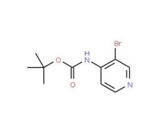 (3-Bromo-pyridin-4-yl)carbamic acid tert-butyl ester (CAS 257937-08-9) - chemical structure image