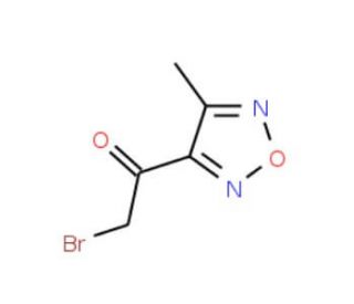 3-(Bromoacetyl)-4-methyl-1,2,5-oxadiazole (CAS 165066-97-7) - chemical structure image