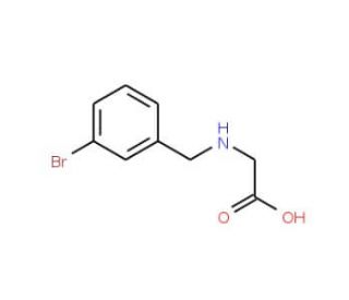 [(3-bromobenzyl)amino]acetic acid (CAS 501653-62-9) - chemical structure image