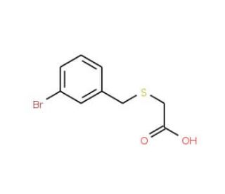 [(3-bromobenzyl)thio]acetic acid (CAS 98288-01-8) - chemical structure image