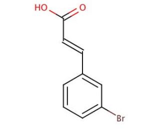 3-Bromocinnamic acid, predominantly trans (CAS 32862-97-8) - chemical structure image