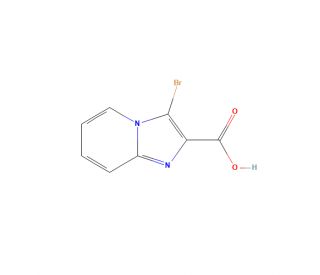 3-Bromoimidazo[1,2-a]pyridine-2-carboxylic acid (CAS 354548-73-5) - chemical structure image