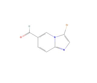 3-Bromoimidazo[1,2-a]pyridine-6-carboxaldehyde (CAS 1004550-20-2) - chemical structure image