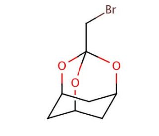 3-(Bromomethyl)-2,4,10-trioxatricyclo[3.3.1.1-3.7]decane (CAS 157371-80-7) - chemical structure image