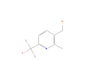3-(Bromomethyl)-2-methyl-6-(trifluoromethyl)pyridine (CAS 917396-30-6) - chemical structure image
