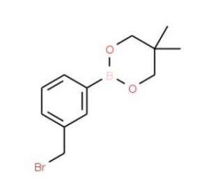 3-(Bromomethyl)benzeneboronic acid, neopentyl glycol ester (CAS 143805-78-1) - chemical structure image