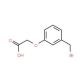 3-(Bromomethyl)phenoxyacetic acid (CAS 136645-25-5) - chemical structure image