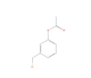 3-(Bromomethyl)phenyl acetate (CAS 49617-80-3) - chemical structure image