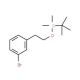 (3-Bromophenethoxy)(tert-butyl)dimethylsilane (CAS 249937-07-3) - chemical structure image