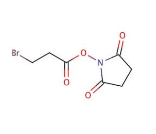 3-Bromopropionic Acid N-Hydroxysuccinimide (CAS 101314-84-5) - chemical structure image