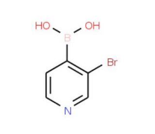 3-Bromopyridine-4-boronic acid (CAS 458532-99-5) - chemical structure image
