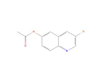 3-Bromoquinolin-6-yl acetate (CAS 1022151-47-8) - chemical structure image