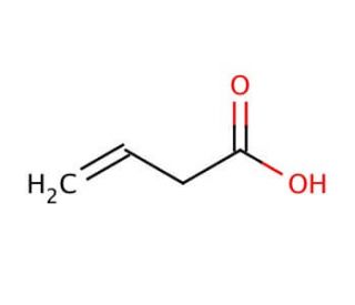 3-Butenoic acid (CAS 625-38-7) - chemical structure image