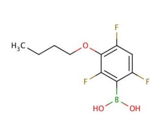3-Butoxy-2,4,6-trifluorophenylboronic acid (CAS 871126-23-7) - chemical structure image