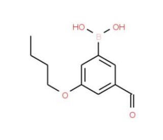 3-Butoxy-5-formylphenylboronic acid (CAS 1072951-70-2) - chemical structure image