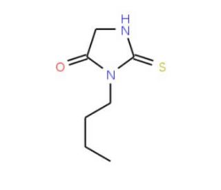 1-butyl-2-sulfanyl-4,5-dihydro-1H-imidazol-5-one (CAS 162150-91-6) - chemical structure image