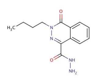 3-Butyl-4-oxo-3,4-dihydro-phthalazine-1-carboxylic acid hydrazide - chemical structure image