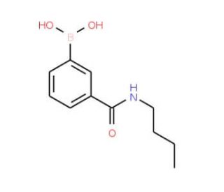 3-(Butylaminocarbonyl)benzeneboronic acid (CAS 397843-70-8) - chemical structure image