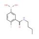 3-(Butylcarbamoyl)-4-fluorobenzeneboronic acid (CAS 874219-23-5) - chemical structure image