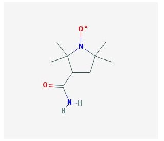 3-Carbamoyl-2,2,5,5-tetramethyl-3-pyrrolidine-1-yloxy (CAS 4399-80-8) - chemical structure image
