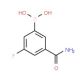 3-Carbamoyl-5-fluorophenylboronic acid (CAS 871332-66-0) - chemical structure image