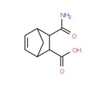 3-Carbamoyl-bicyclo[2.2.1]hept-5-ene-2-carboxylic acid - chemical structure image