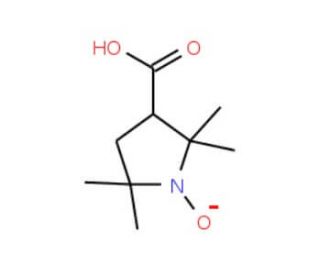 (&minus;)-3-Carboxy-2,2,5,5-tetramethylpyrrolidinyl-1-oxy (CAS 68354-47-2) - chemical structure image