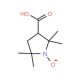 (−)-3-Carboxy-2,2,5,5-tetramethylpyrrolidinyl-1-oxy (CAS 68354-47-2) - chemical structure image