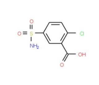3-Carboxy-4-chlorobenzenesulfonamide (CAS 97-04-1) - chemical structure image