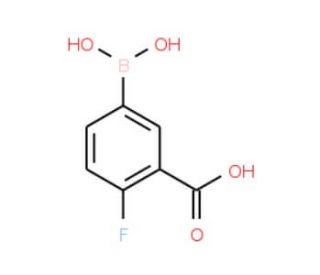3-Carboxy-4-fluorophenylboronic acid (CAS 872460-12-3) - chemical structure image