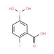 3-Carboxy-4-fluorophenylboronic acid (CAS 872460-12-3) - chemical structure image
