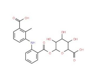 3-Carboxy Mefenamic Acid Acyl-&beta;-D-glucuronide (CAS 152832-30-9) - chemical structure image