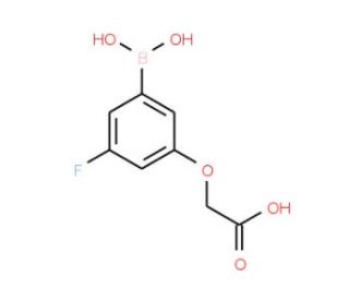3-(Carboxymethoxy)-5-fluorophenylboronic acid (CAS 913835-56-0) - chemical structure image