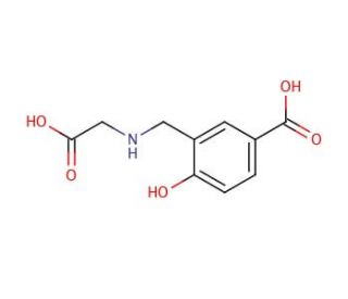 3-(Carboxymethylaminomethyl)-4-hydroxybenzoic acid (CAS 55739-39-4) - chemical structure image
