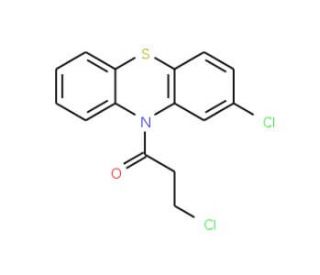 3-Chloro-1-(2-chloro-phenothiazin-10-yl)-propan-1-one - chemical structure image